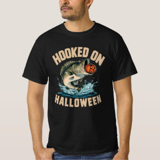 Verslaafd aan Halloween vissen T-shirt