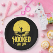 Verslaafd aan het leven. papieren bordje (Feest)