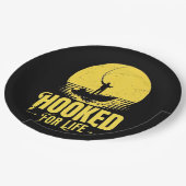 Verslaafd aan het leven. papieren bordje (Gekanteld)