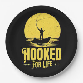 Verslaafd aan het leven. papieren bordje