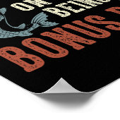 Verslaafd aan het zijn van bonusvader Vaderdag Vis Poster (Hoek)