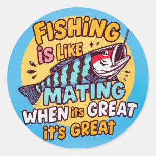 Verslaafd aan Humor: een speelse vangst van een wo Ronde Sticker
