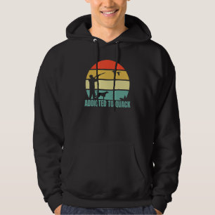 Verslaafd aan kwakzalver retro zonsondergang Mann Hoodie