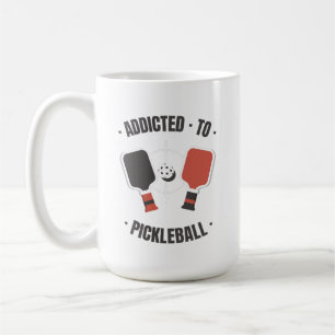 Verslaafd aan Pickleball Coffee Mok