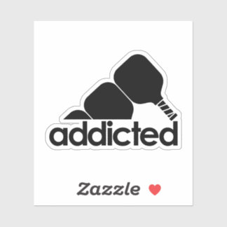 Verslaafd aan Pickleball Sticker