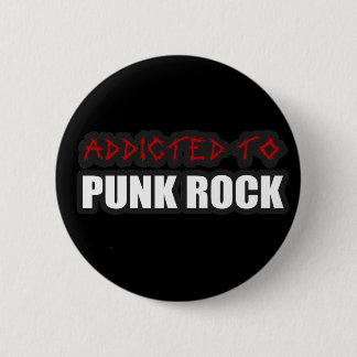verslaafd aan punk rockmuzikanten ronde button 5,7 cm