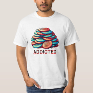 Verslaafd aan schijfgolf Grappig T-shirt