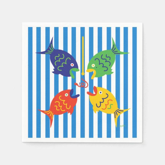 Verslaafd aan Vis Servet (Voorkant)