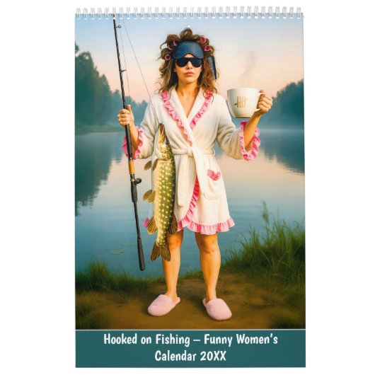 Verslaafd aan vissen – Grappige vrouwen- Kalender (Hoes)