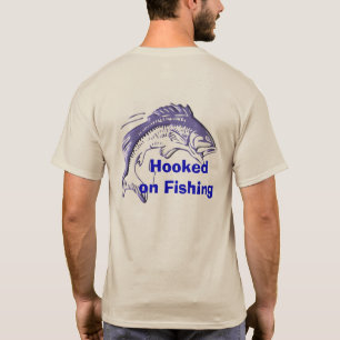 Verslaafd aan vissen t-shirt