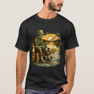 Verslaafd Aan Vrijheid Buiten Patriotisch Vissen T-shirt