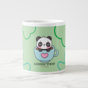 Verslaafde baby panda extra grote beker