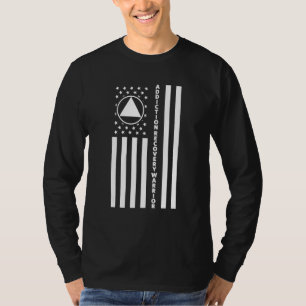 Verslaafde Herstelt Krijger Nuchter Nuchteren T-shirt