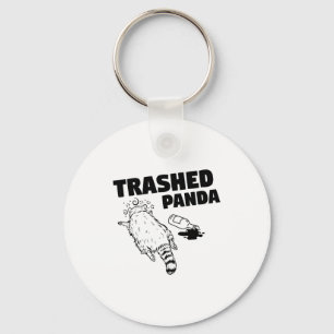 Verslaande Panda Wasbeer Grappige Wasbeer Wordt Dr Sleutelhanger