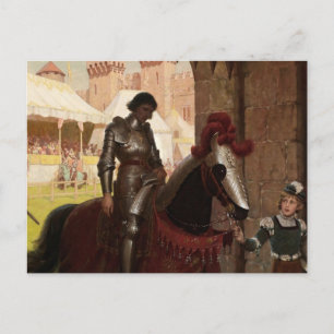 “Verslagen” door Edmund Blair Leighton Briefkaart