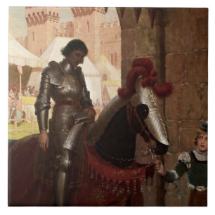 “Verslagen” door Edmund Blair Leighton Tegeltje