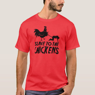 Verslaven naar kippen t-shirt