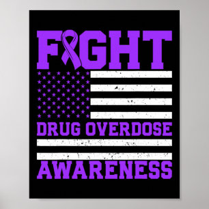 Verslavingsbewustzijn Amerikaanse vlag Amerika Ove Poster
