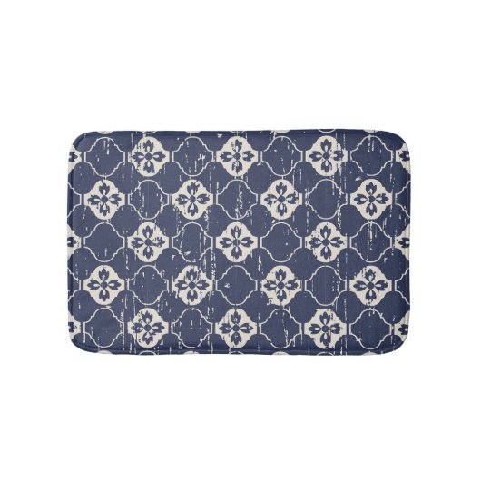 Versleten bloemen:  naadloos badmat (Voorkant)