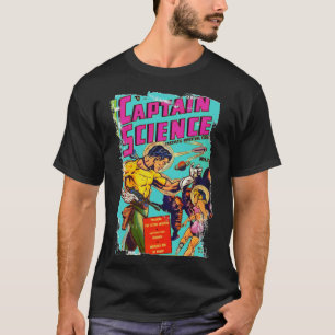 Versleten Captain Science stripboekcover Braziliaa T-shirt