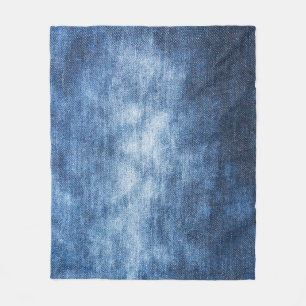 Versleten denim stof, gestructureerde achtergrond. fleece deken