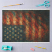 Versleten Glory Abstracte Vlag Portret Decoupage P Tissuepapier (Craft)