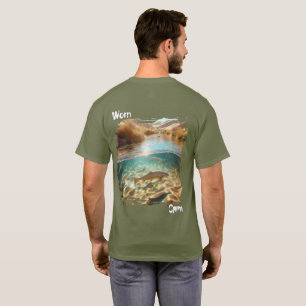 Versleten Kalme Forelbeek in de Woestijn Natuur T-shirt