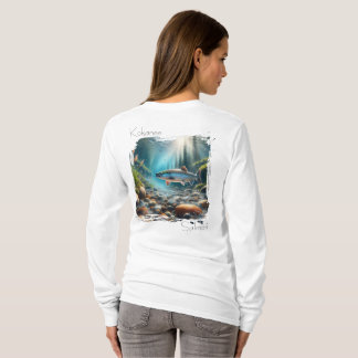 Versleten Kalme | Kokanee Zalm Stroom T-shirt