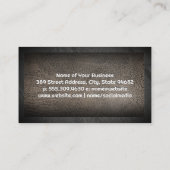 versleten leder | Rotsgrens Visitekaartje (Achterkant)