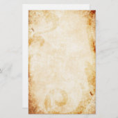 Versleten perkament met bloemengeur briefpapier (Voorkant / Achterkant)