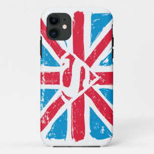 Versleten s-Schild over Vlag iPhone 11 Hoesje