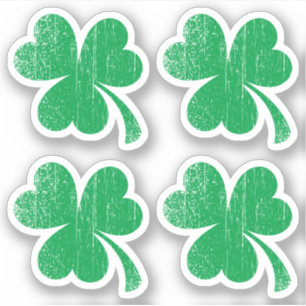 Versleten verf shamrock St Patrick's day Sticker