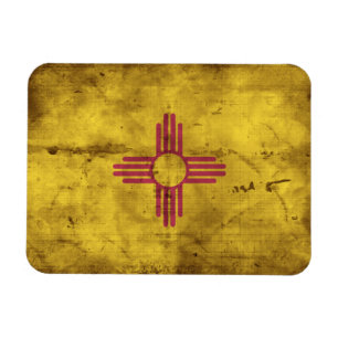 Versleten vlag van New Mexico; Magneet