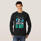 Versleuteling Is Sleutel Codeer Spreuken Programme T-shirt (Voorkant volledig)