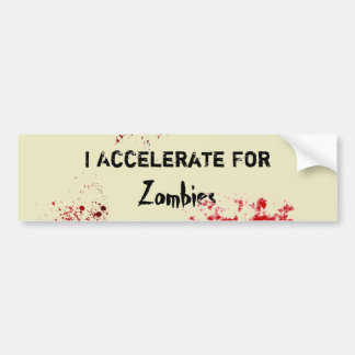 Versnel voor Zombies Bumpersticker