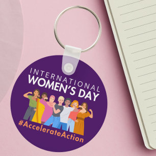 Versnelde actie Internationale Vrouwendag 2025 Sleutelhanger