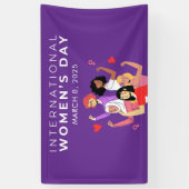 Versnelde actie Internationale Vrouwendag 2025 Spandoek (Verticaal)