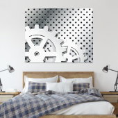 Versnellingen Canvas Afdruk (Insitu (Slaapkamer))