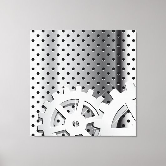 Versnellingen Canvas Afdruk (Voorkant)