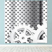 Versnellingen Canvas Afdruk (Insitu (Houten vloer))