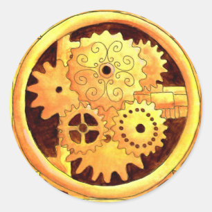 Versnellingsbak1 Ronde Sticker