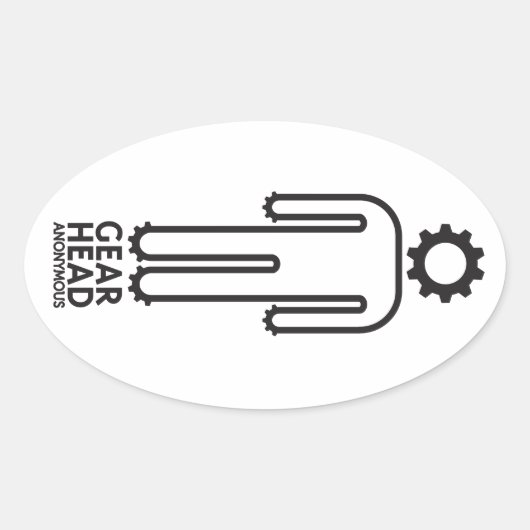 Versnellingshoofd Anonieme Sticker (Voorkant)