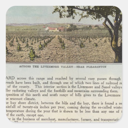 Verso Alameda Vierkante Sticker (Voorkant)