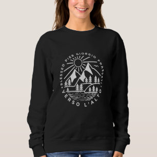 Verso l'alto T-shirt Italiaans Saint Motivatie Quo