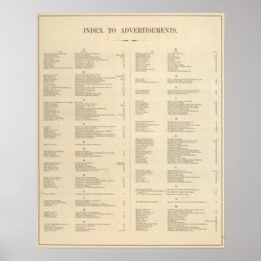 Verso Title Page Colton's American Atlas Poster (Voorkant)