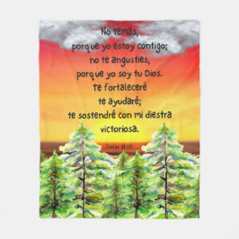 Versos Motivacionales Biblicos en Español Fleece Deken
