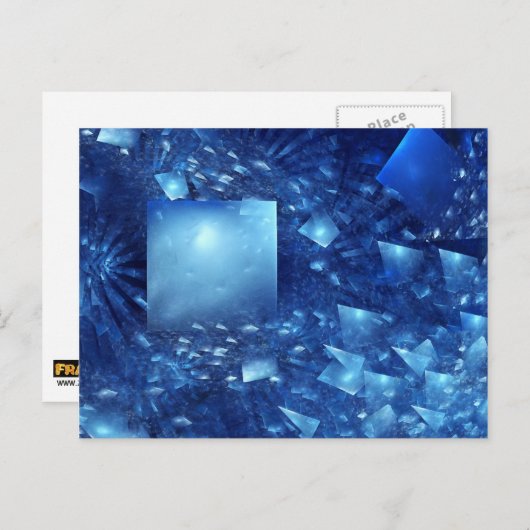 versplinterde spiegels briefkaart (Voorkant / Achterkant)