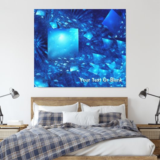 versplinterde spiegels canvas afdruk (Insitu (Slaapkamer))