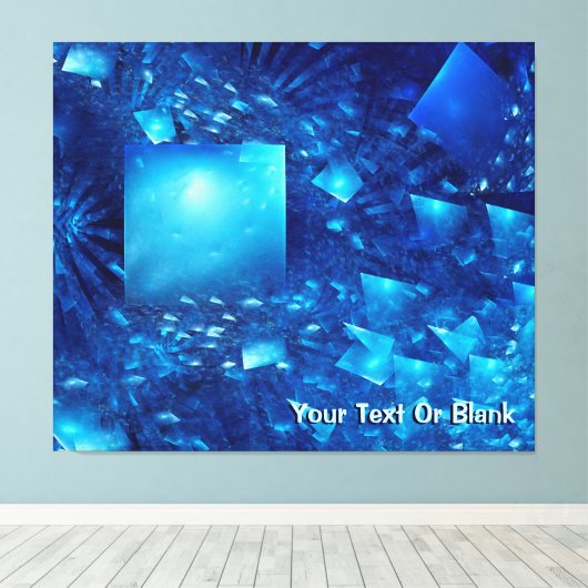 versplinterde spiegels canvas afdruk (Insitu (Houten vloer))