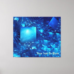 versplinterde spiegels canvas afdruk